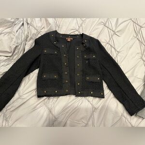 Studded cropped jacket XS